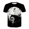 Comercio exterior transfronterizo verano 2022 nuevo Halloween digital impresión 3D camiseta de manga corta para niños venta directa de fábrica