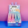 Goma de Garra de Gato de Celebridad de Internet para Niños Niñas Lindas Estudiantes Creativos de Primaria con Forma Giratoria Limpia Goma de Labial Grande
