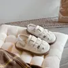 Sandálias Fechadas para Meninas 2026 Novo Estilo de Verão para Crianças Maiores, Sapatos de Princesa Moda Coreana, Sandálias Romanas Vazadas Macias para Crianças