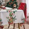 Tema de Fiesta Navideña Americana Mantel Impermeable Nuevo Mesa de Café Impresión Decorativa Venta al por Mayor Etiquetado Transfronterizo