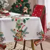 Manteles navideños al por mayor, fábrica de manteles, fabricante de decoración de mesa navideña temática, manteles estilo americano, manteles nuevos