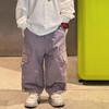 Tyru 2025 Primavera Nueva Llegada Estilo Coreano Niños High Street Multibolsillos Simple Ropa de Trabajo Pantalones Casuales Pantalones de Moda para Niños