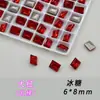 Pacote Misto de Cristais de Gelo K9 6*8mm Grandes de Vidro de Alta Transparência com Base Pontiaguda Brilhante para Decoração DIY de Nail Art