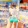 Chaveiro Urso Violento de Cristal Degradê Criativo Casal Mochila Escolar Urso Celebridade da Internet Pingente Feminino Exquisito Chaveiro de Carro