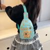 Bolso de pecho para niños, nuevo monedero Kapibala para niños y niñas de jardín de infantes, bolso bandolera informal con dibujos animados, moderno