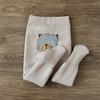 Calças Leggings para Bebê para Outono e Inverno, Forradas com Lã, Espessadas, Quentes, Meias Infantis com Fundo Largo, Macacão Infantil Cartoon com Fundo Largo