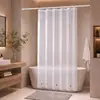 Mampara de Baño Impermeable Antimoho Engrosada PEVA Transparente Separación Seco-Húmedo para Inodoro Cortina de Ducha Magnética Sin Taladro