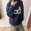 Sudadera con Capucha de Letra Americana para Mujer en Otoño e Invierno Forrada de Polar para Heattech y Relajarse, Holgada, Casual, a la Moda y Versátil
