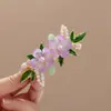 Nuevo Clip para el Cabello de Flor de Perla Elegante Estilo Retro Pequeño Fresco Dulce Clip Lateral Accesorio Moderno Diario Pinza de Resorte para Mujer