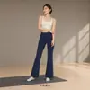 Calças de yoga flare com forro de fleece para outono e inverno para mulheres petites, leggings tubarão de cintura alta, calças boca de sino para fitness que levantam o bumbum e emagrecem