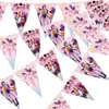 Venta Caliente Grupo Bruja Cazadora Kpop Periférico Bandera de Cumpleaños Cadena de Banderines Decoración de Fiesta Suministros Arreglo de Regalo de Primer Cumpleaños