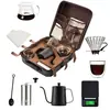 Set de Cafetera Manual para Café Transfronterizo Molinillo Cafetera Portátil Set de Café Caja de Regalo Caja de Set de Café Manual para Reunión Anual