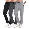 Pantalones Casuales Deportivos Cómodos para Hombre 2025 Nuevo Exportación Transfronteriza Sueltos Rectos Elásticos con Cordón Modernos Largos