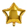 Venta Directa de Fábrica de Globos de Papel de Aluminio de 18 Pulgadas con Forma de Estrella de Cinco Puntas, Color Macarrón Metálico Brillante, para Decoración de Fiestas de Cumpleaños y Bodas