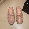 Zapatos de Cristal Transparente Coreanos para Mujer, Medias Zapatillas Planas Cerradas, Zapatos de Malla Hueca para Exteriores para Mujer, Zapatos de Gelatina, Sandalias de Moda