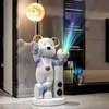 Alto-falante Inteligente Xiaoai Urso Violento Projetor Céu Estrelado Gabinete de TV para Sala de Estar Ornamento Grande de Chão Presente de Inauguração de Casa de Alto Padrão
