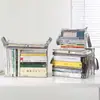 Caja de almacenamiento transparente a prueba de polvo, organizador de libros para estudiantes, caja de almacenamiento de libros a prueba de humedad para el hogar