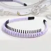 Faixa de Cabelo Doce de Tecido Estilo Coreano para Sair, Lavar o Rosto e Aplicar Maquiagem, com Dentes para Evitar que Escorregue, Acessório de Cabelo para Mulheres