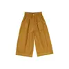 Roupas Infantis Senlingji Bolinho de Arroz Calças Casuais de Perna Larga Estilo Floresta para Outono, Calças Retas Soltas e Versáteis