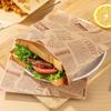 Ins Estilo Hamburger Embalagem Saco de Papel Descartável À Prova de Óleo Mão Agarrar Embalagem De Panqueca Cozimento Embalagem De Sanduíche Doméstico