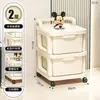 Carrito Pequeño Armario de Almacenamiento, Estante para Snacks, Estante Móvil de Piso Tipo Cajón para Almacenamiento de Productos para Bebés, Cocina Extraíble
