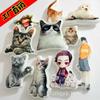 Almohada DIY alienígena personalizada humanoide a mapa se puede imprimir bajo pedido gato mascota animal almohada foto personalización creativa