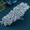 Tocados para Novia Europeos y Americanos Cinturón de Cabello de Pedrería Hecho a Mano Corona de Cabello de Color Full Diamante Accesorios para Vestidos de Boda de Industria Pesada DZ005