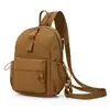 Mochila Impermeable Estilo Motocicleta para Exteriores para Mujer, Bolso de Pecho Simple Casual de Gran Capacidad, Mochila Deportiva de Montañismo para Hombre