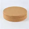 Posavasos Redondos de Corcho con Adhesivo, Cuadrados Autoadhesivos de Corcho con Adhesivo, Artesanías de Cerámica, Almohadillas Aislantes del Calor Antideslizantes