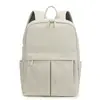 Mochila de viaje, para ir al trabajo y para la escuela de diseño minimalista, tela de nailon, impermeable, versátil, moderna, mochila para mujer de estilo simple