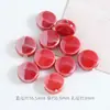 Color plateado claro con cuentas material para joyería DIY cuentas cerámicas sueltas obladas agujero recto accesorios para cadena de teléfono móvil venta al por mayor de cuentas cerámicas