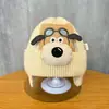 Sombrero de Perro de Avión para Niños Otoño e Invierno Cálido Gorro de Punto para Bebé Estilo Coreano Niños y Niñas Sombrero Pullover de Lana
