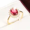 Anel de Cobre com Zircônia em Formato de Ovo, Exquisito, Moderno, Elegante, Versátil, Clássico, Simples, Venda Quente Transfronteiriça, Desejo Europeu e Americano
