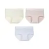 Pantaletas de Seda de Morera Antibacteriana de 10A para Mujer, Ropa Interior Ligera y Transpirable para Mujer, Bragas Cómodas de Cintura Media para Mujer Tallas Grandes