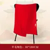 Lenço Vermelho para Reunião Anual com Logo Impresso, Bordado do Ano do Cavalo, Lenço Vermelho de Presente para o Ano de Nascimento, Conjunto de Caixa de Presente Vermelha Chinesa