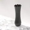 Vaso Minimalista Nórdico Criativo de Cerâmica Preta para Flores Secas Decoração de Arranjo de Flores para Mesa de Casa Sala de Estar Recipiente Hidropônico para Flores
