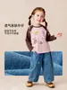Jeans Infantiles Tong Bei Bordado Personalizado Holgados Estilo Coreano Pierna Recta Cambiar Etiqueta Niños y Niñas En Stock Personalización en Lotes Pequeños