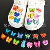 Ventas Directas de Fábrica Zuecos Luminosos de Mariposa Accesorios DIY Zapatos Croc Hebilla de Zapato de Flor Removible Accesorios para Zapatos de Jardín
