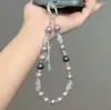 [Sonho de Borboleta Roxa] Corrente de Celular com Contas de Borboleta Roxa de Luxo Leve, Elegante de Indústria Pesada, Pingente de Bolsa Moderno e Versátil
