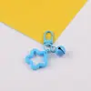 Estilo Ins Estrela Colorida Oca de Cinco Pontas Sino Argola de Livro Fivela de Porta Chaveiro Brinquedo de Boneca DIY Pingente de Contas Decoração