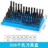 Estante de Almacenamiento para Brocas Fresadoras CNC 187 Agujeros Portabrocas Porta pinzas de sujeción Almacenamiento Estante Multicapa Apilable