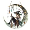 Colgante Acrílico Temu Producto Nuevo Transfronterizo Estilo Bohemio Interior Exterior Decoración Colorida Placa Redonda Acrílica