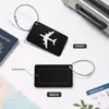 Etiqueta de Equipaje de Aluminio Personalizable para Bolsa de Viaje o Maleta, Etiqueta de Identificación con Cierre de Tornillo Seguro, Bucle de Cable de Acero y Tarjeta de Dirección de Contacto