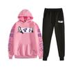 Sudaderas con capucha para pareja de Demon Slayer Ghost Blade transfronterizas, conjunto de dos piezas para hombre y mujer