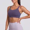 Sujetador Deportivo Push-Up de Alto Elástico a Prueba de Golpes con Tirantes Finos en Forma de U y Espalda Hermosa, Integrado y Fijo, con Forma de Durazno, Transfronterizo