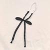 Cuello de cuerda sin corbata de lunares para mujer, lazo en el cuello, cinta de flor de lunares, lindo, estilo estudiante, JK, versátil, moda juvenil