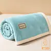 Manta de terciopelo de leche invierno terciopelo coral dormitorio estudiantil manta pequeña oficina siesta sofá cubierta de manta para cama