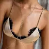 Moda Europeia e Americana Transfronteiriça Nova Corrente de Peito Acessórios de Praia Luxo Leve Personalizada de Alto Padrão Corrente Corporal Joias de Nicho para Mulheres Prata
