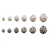 Cuentas de Plata de Ley S925, Cuentas Sueltas, Cuentas Retorcidas, Cuentas de Sandía, Separadores de Cuentas de Buda, Materiales para Manualidades DIY Hechos a Mano, Accesorios Lisos de Plata