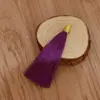 Anel de puxar 8cm fio dourado chapéu canelado borla borla marcador de página pingente sachê diy sachê borla leque borla